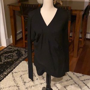 Ideology black long sleeve sweater like top